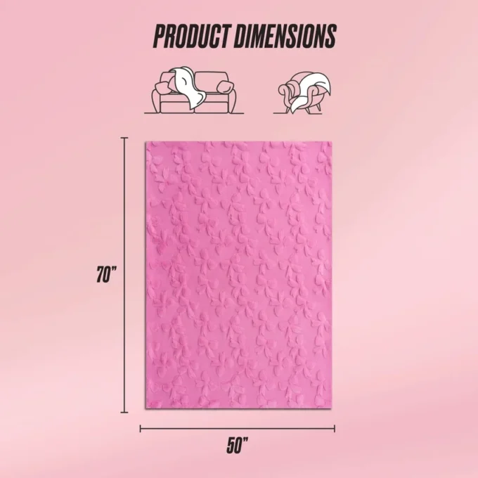 3D Faux Fur Throw Blanket