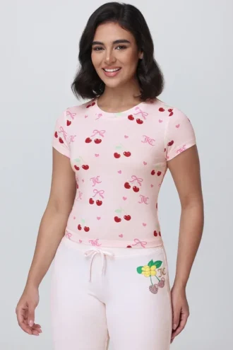 All over Cherry Baby Tee All over Cherry Baby Tee