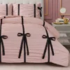 Amelie Bows Ruched Comforter Set Amelie Bows Ruched Comforter Set