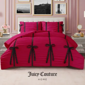 Amelie Bows Ruched Comforter Set