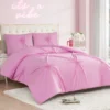Amora Gathered Heart Comforter Set Amora Gathered Heart Comforter Set