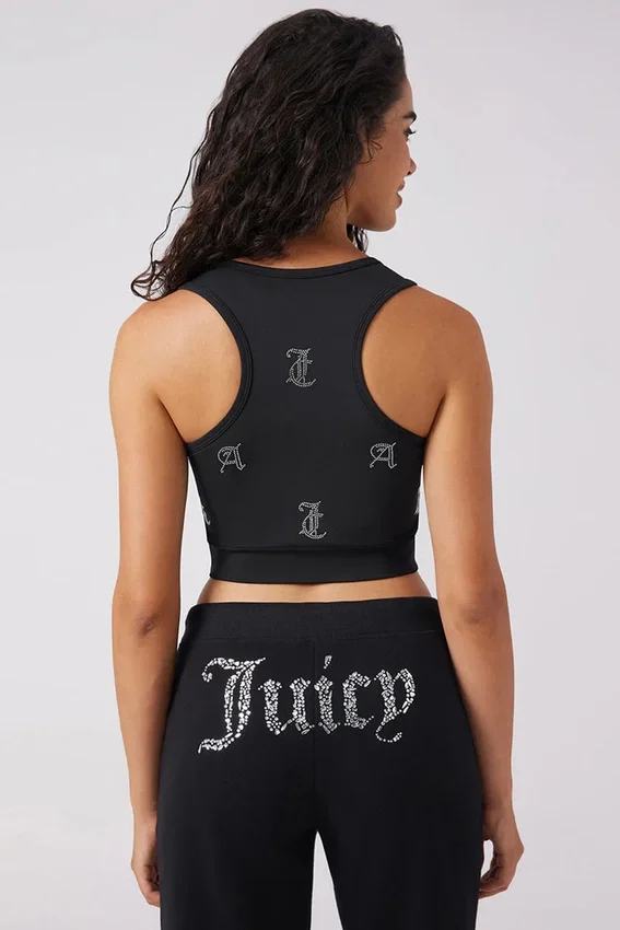 Angel Couture All over Small Bling Crop Tank Angel Couture All over Small Bling Crop Tank