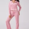 Angel Couture Big Bling Velour Track Pants