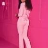 Angel Couture Big Bling Velour Track Pants