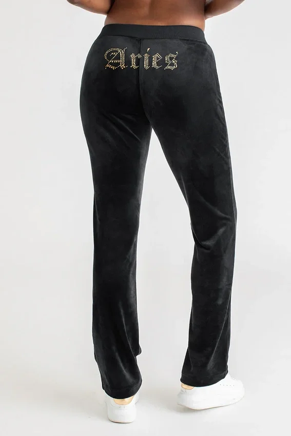 Aries Customizable Big Bling Velour Track Pants Aries Customizable Big Bling Velour Track Pants