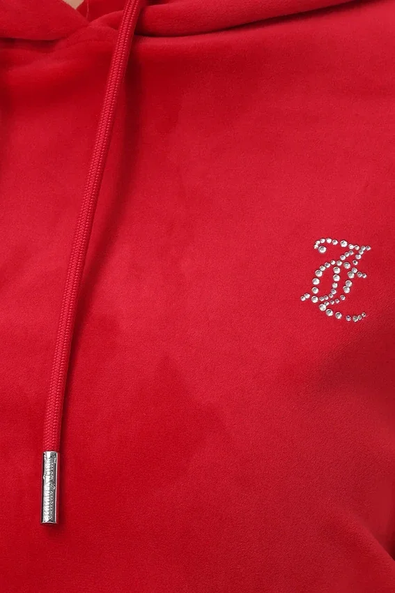 Big Bling High Low Cropped Hoodie Big Bling High Low Cropped Hoodie