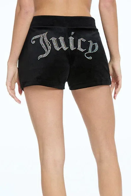 Big Bling Velour Track Shorts Big Bling Velour Track Shorts