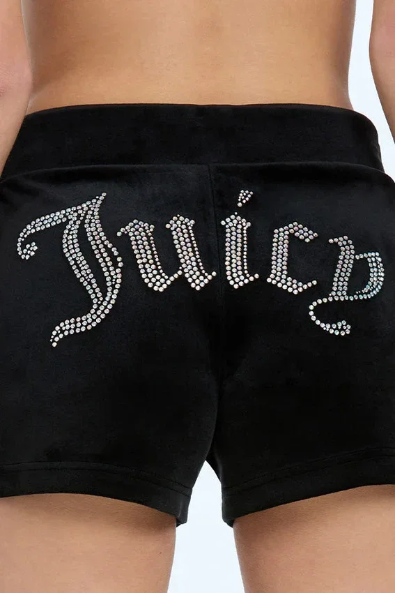 Big Bling Velour Track Shorts Big Bling Velour Track Shorts