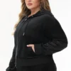 Bride Customizable Big Bling Velour Hoodie