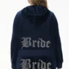 Bride Customizable Big Bling Velour Hoodie