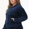 Bride Customizable Big Bling Velour Hoodie