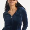 Bride Customizable Big Bling Velour Hoodie