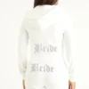 Bride Customizable Big Bling Velour Hoodie