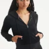 Bride Customizable Big Bling Velour Hoodie