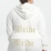 Bride Customizable Big Bling Velour Hoodie