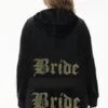 Bride Customizable Big Bling Velour Hoodie
