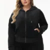 Bride Customizable Big Bling Velour Hoodie