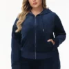 Bride Customizable Big Bling Velour Hoodie