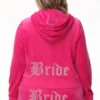 Bride Customizable Big Bling Velour Hoodie