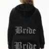 Bride Customizable Big Bling Velour Hoodie
