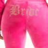 Bride Customizable Big Bling Velour Track Pants Bride Customizable Big Bling Velour Track Pants