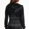 Capricorn Customizable Big Bling Velour Hoodie
