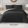 Cheetah Doodle Hearts Quilt Set