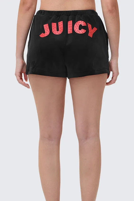 Cherry Bling Velour Shorts Cherry Bling Velour Shorts