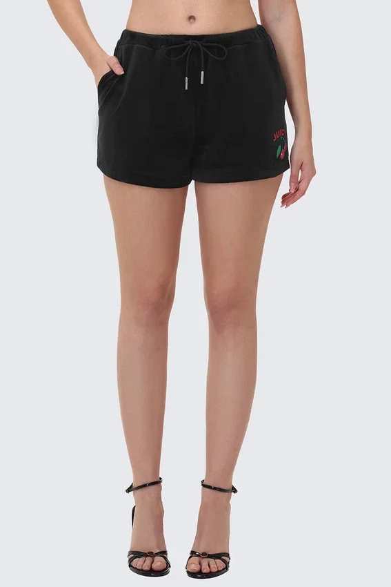 Cherry Bling Velour Shorts Cherry Bling Velour Shorts