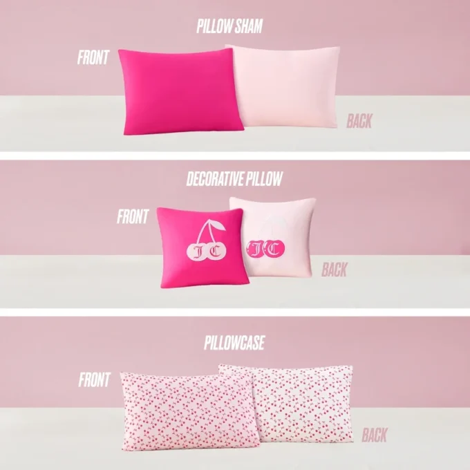 Cherry Reversible Bed in a Bag Bedding Set