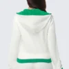 Contrast Trim Logo Hoodie