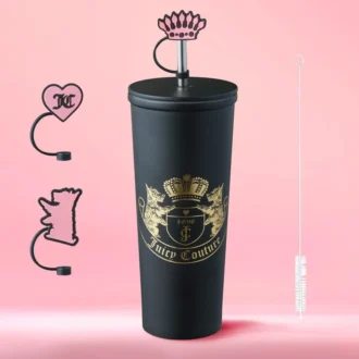 Couture Hydration Stainless Steel Tumbler Cup 6-Piece Set
