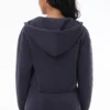 Cropped Fleece Hoodie with Side Bling