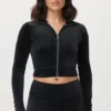 Cropped Mockneck Jacket
