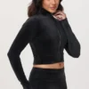 Cropped Mockneck Jacket