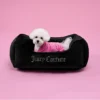 Crown Bling Black Pet Bed