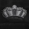 Crown Bling Black Pet Bed