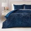 Crushed Velvet Comforter Set