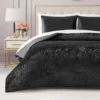 Crushed Velvet Comforter Set