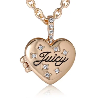 Crystal Heart Locket Pendant Necklace Crystal Heart Locket Pendant Necklace