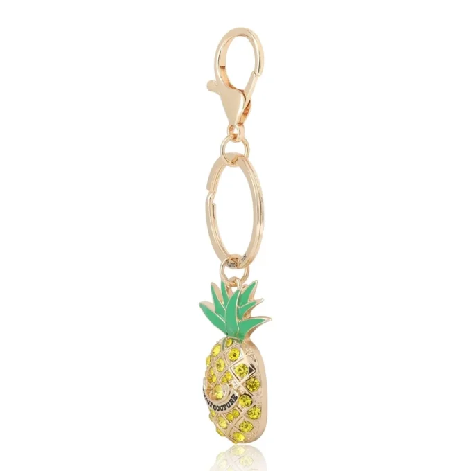 Crystal Pineapple Keychain Bag Charm