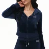 Custom Initial Og Big Bling Velour Hoodie