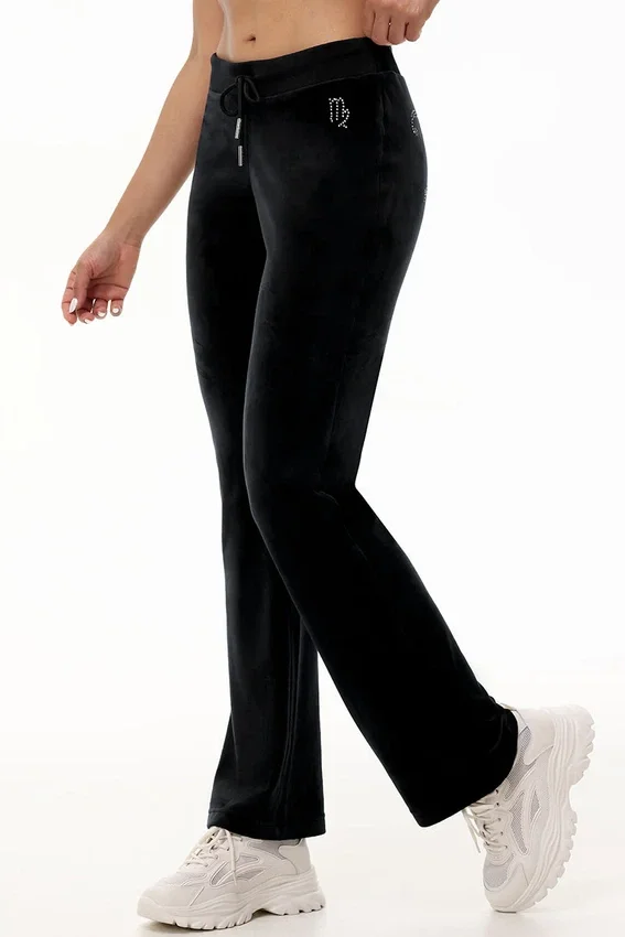 Custom Zodiac Og Big Bling Velour Track Pants Custom Zodiac Og Big Bling Velour Track Pants