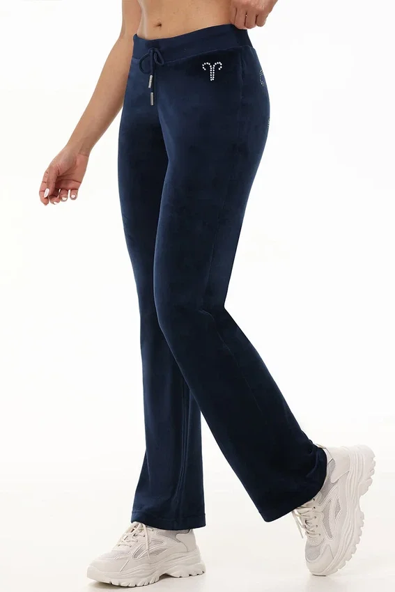 Custom Zodiac Og Big Bling Velour Track Pants Custom Zodiac Og Big Bling Velour Track Pants