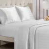 Damask Stripe Satin Sheet Set