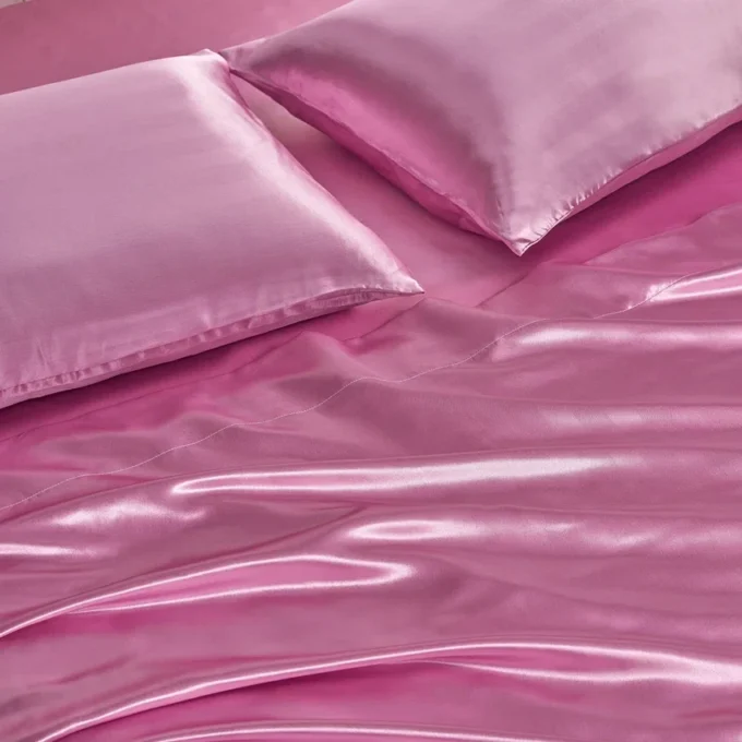 Damask Stripe Satin Sheet Set