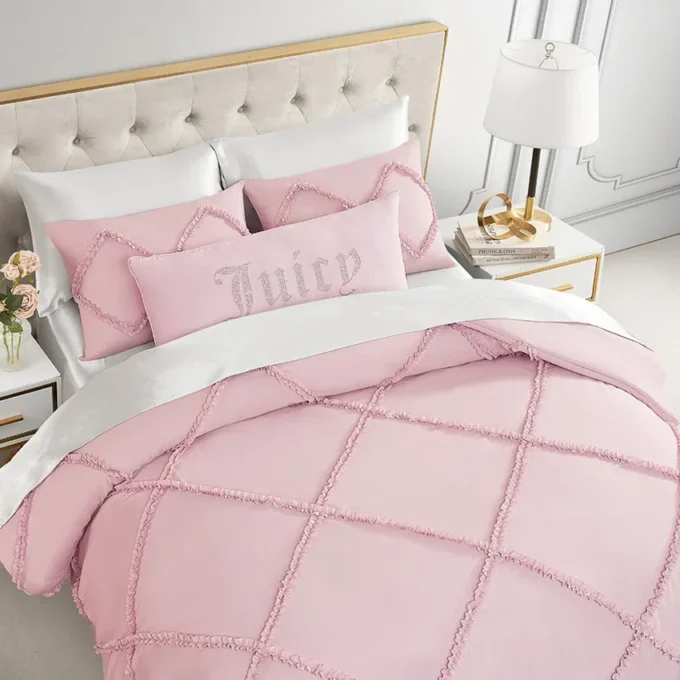 Diamond Ruffle Comforter Set