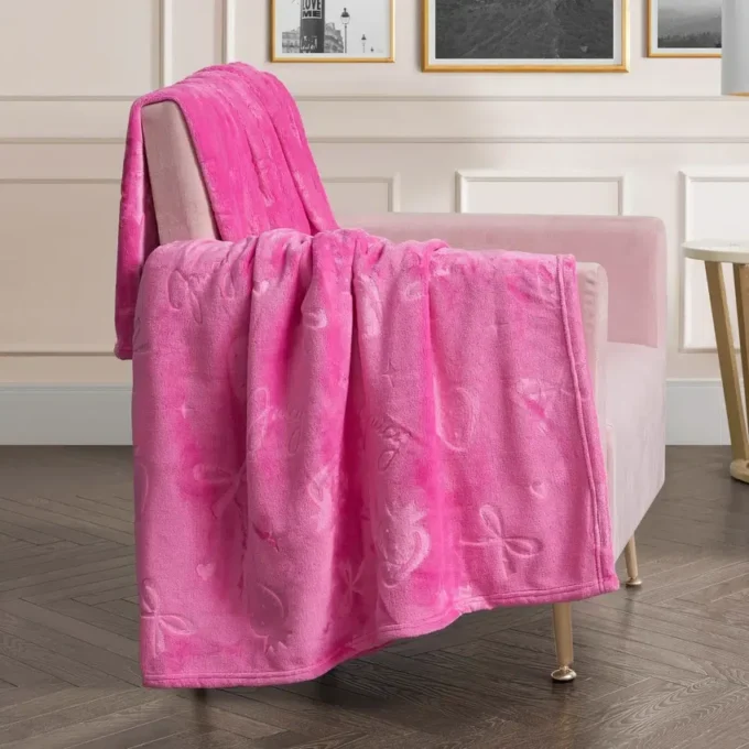 Embossed Plush Oversized Throw Blanket