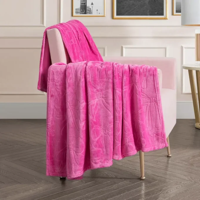 Embossed Plush Oversized Throw Blanket