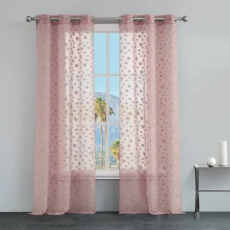 Ethel Embellished Sheer Curtains Ethel Embellished Sheer Curtains
